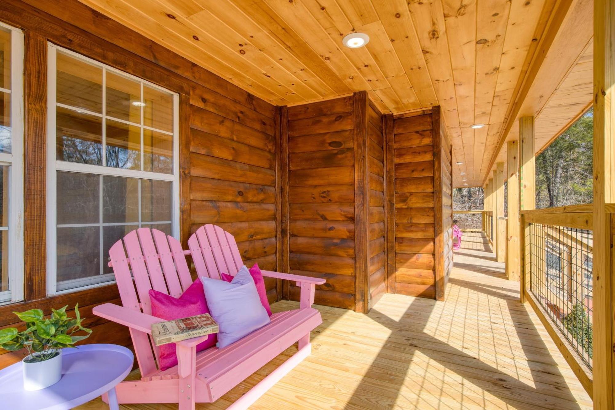 Pink Pines Avantstay Luxury Aesthetic Dream Home Indoor Pool Hot Tub Pigeon Forge Exterior photo